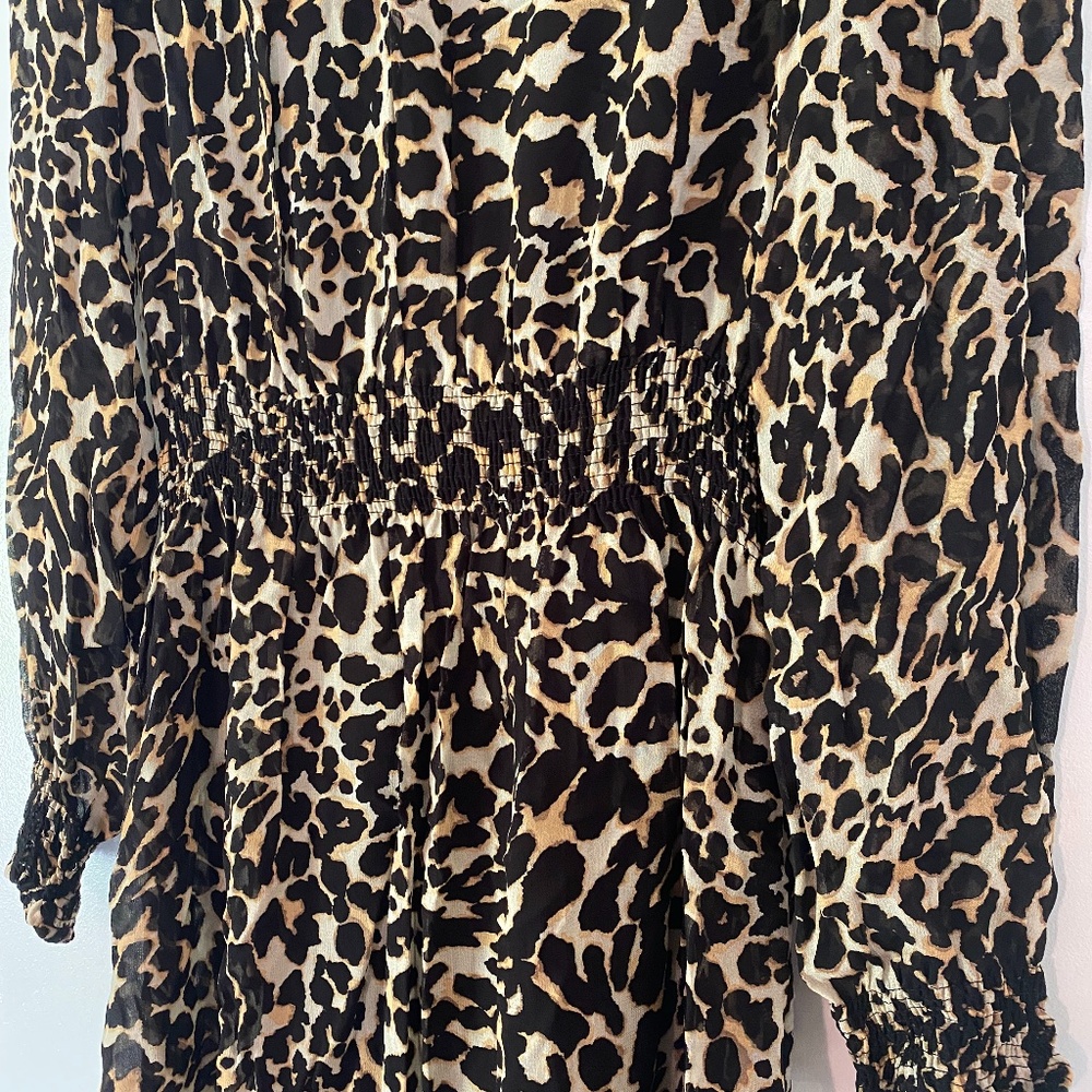 Zara Leopard Midi Dress